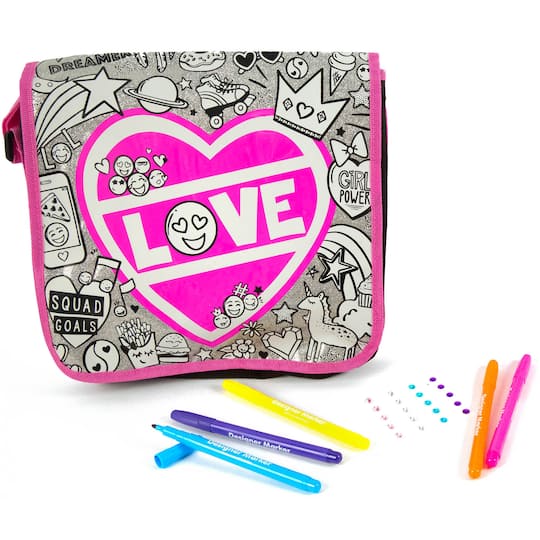Just My Style® Glitter Messenger Bag